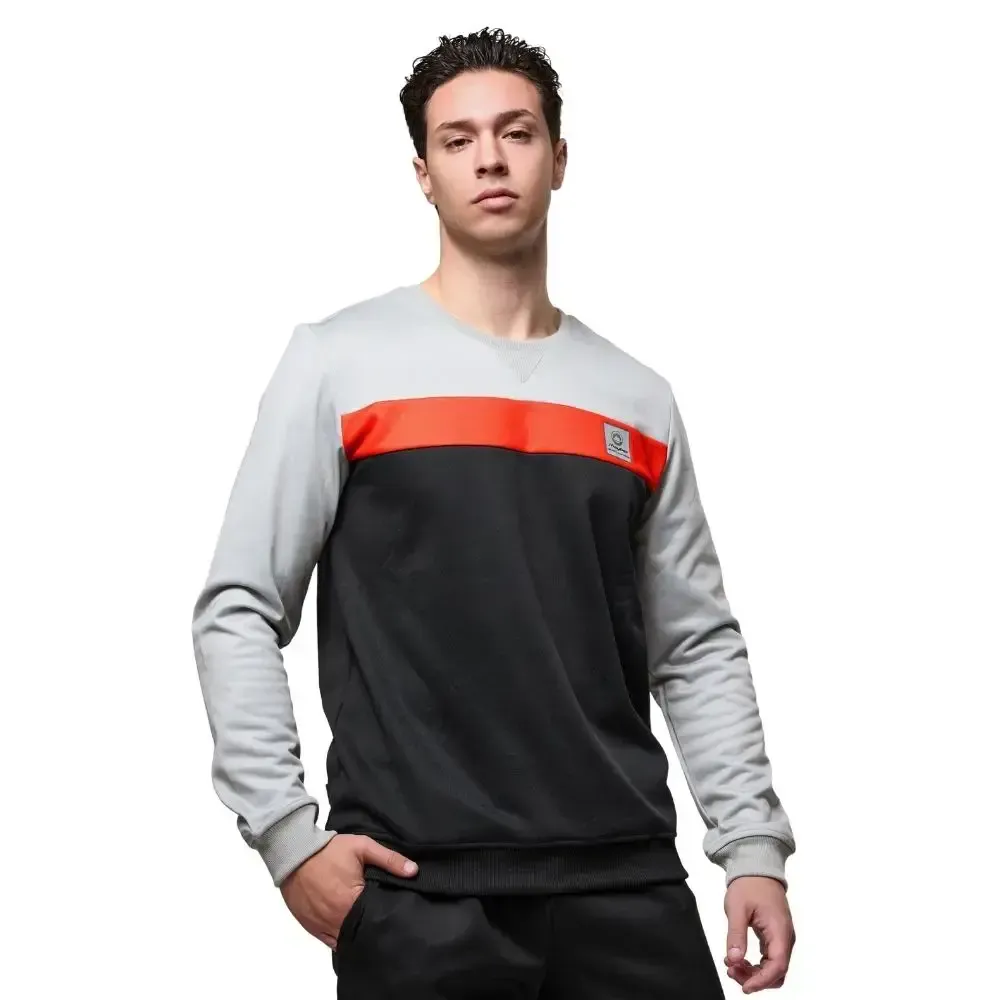 SUDADERA JHAYBER ESSENTIAL NEGRO DA2795‑25 en color Gris Naranja