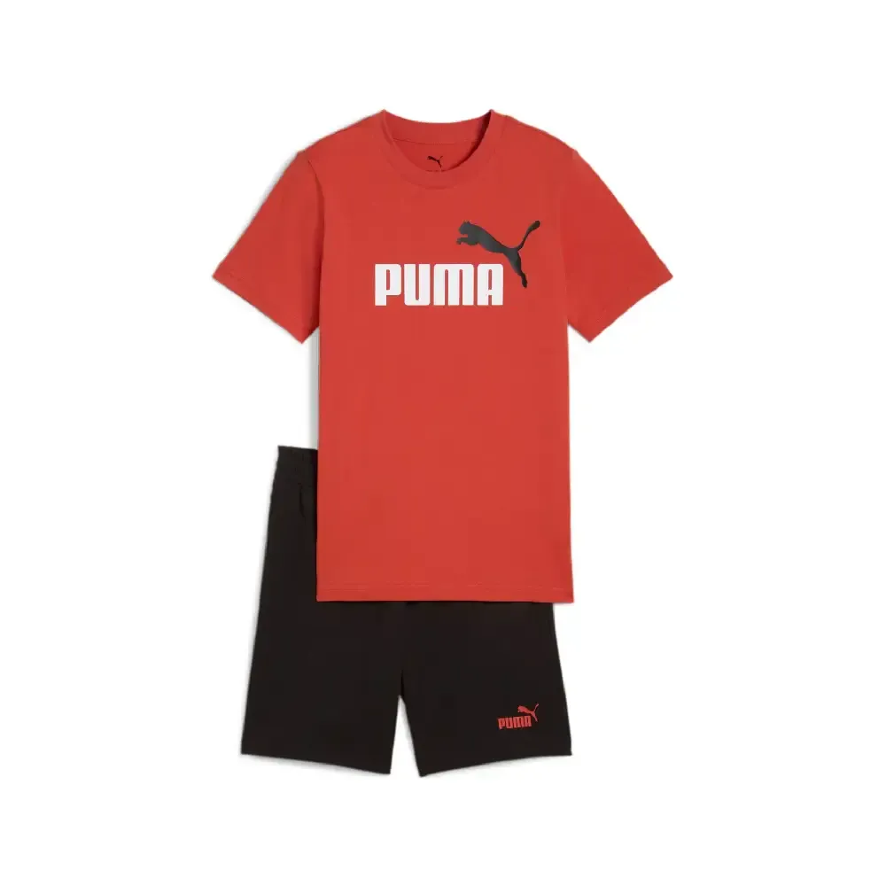 SET PUMA ESS LOGO ALGODÓN 686298 JR Rojo