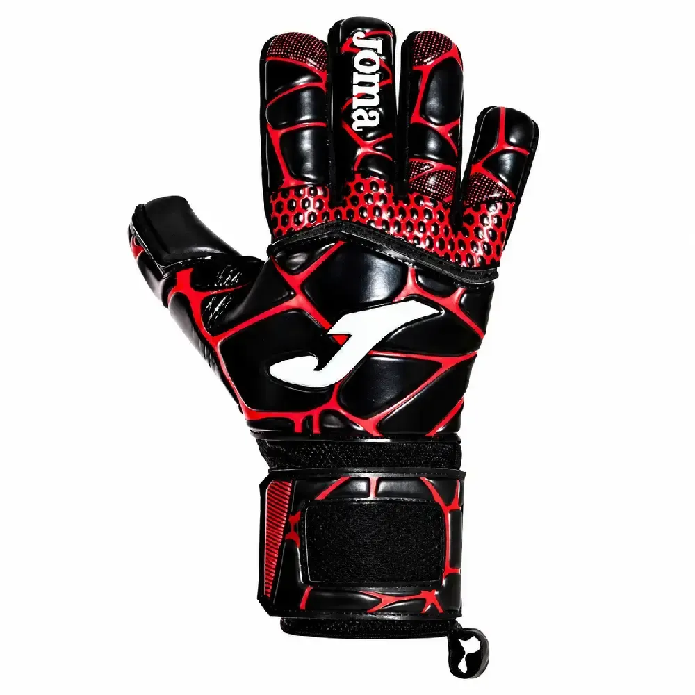 GUANTES PORTERO JOMA GK‑PRO NEGRO ROJO 400908.106 | AGARRE PROFESIONAL — color Negro