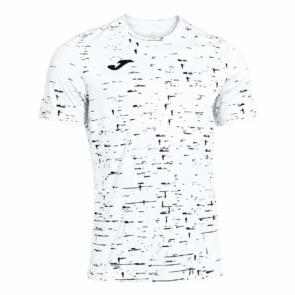 CAMISETA MANGA CORTA JOMA PRO TEAM BLANCO NEGRO 104361.201 | ROPA DEPORTIVA ENTRENAMIENTO — color Blanco