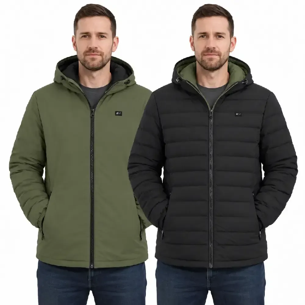 ANORAK JOLUVI HEAT DUO KAKI NEGRO 237238 REVERSIBLE — color Negro