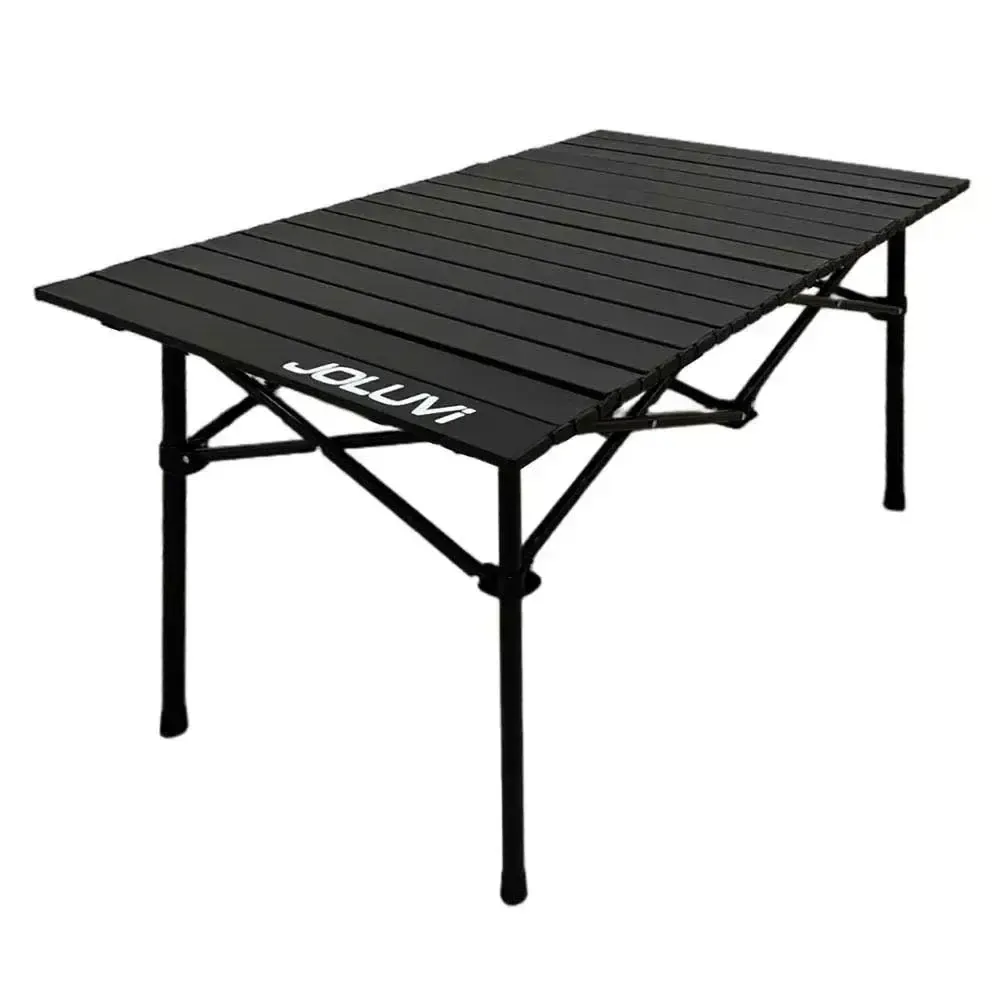 MESA PLEGABLE JOLUVI CAMPTAB | MESA DE CAMPING PORTÁTIL Y RESISTENTE — color Negro